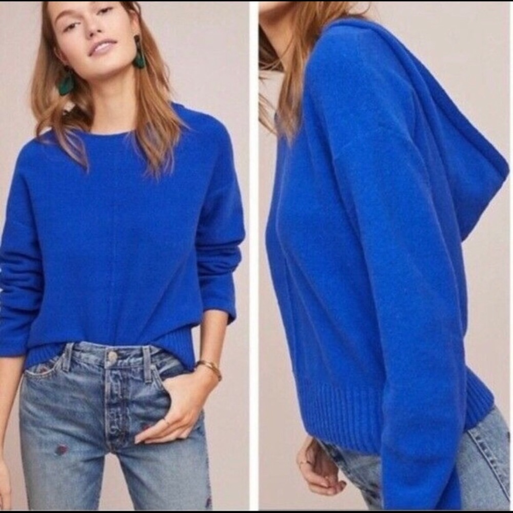 Anthropologie Moth Zurich Hooded Pullover Sweater